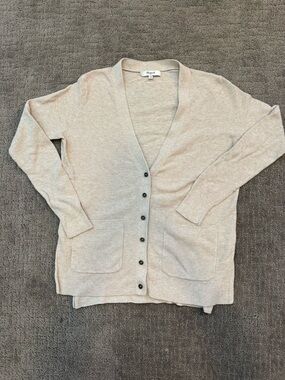 Madewell 100% Cotton Classic Cardigan, Size XS